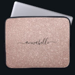 Housse Pour Ordinateur Portable Étincelle moderne Girly de parties scintillantes<br><div class="desc">Douille moderne Girly d'ordinateur d'étincelle de parties scintillantes d'or de rose de rose de manuscrit</div>