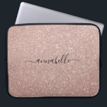 Housse Pour Ordinateur Portable Étincelle moderne Girly de parties scintillantes<br><div class="desc">Douille moderne Girly d'ordinateur d'étincelle de parties scintillantes d'or de rose de rose de manuscrit</div>