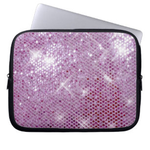 Housse Pour Ordinateur Portable Étincelle-Regard rose