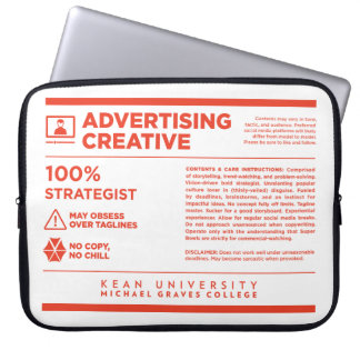 Housse Pour Ordinateur Portable Étiquette de soin de la publicité MGC de Kean