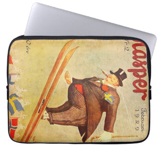 Housse Pour Ordinateur Portable Étiquette publicitaire scandinave Vintage pour le 