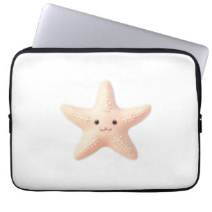 Housse Pour Ordinateur Portable Étoile de mer rose mignonne