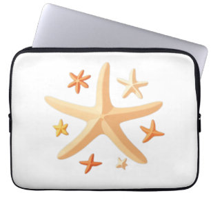 Housse Pour Ordinateur Portable Étoiles de mer et les petits