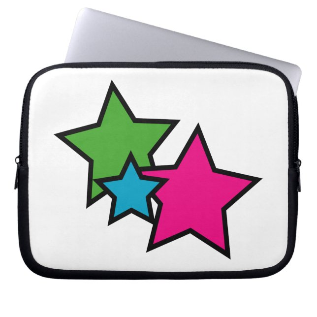 Housse Pour Ordinateur Portable Étoiles Néo-Rétro Graphiques Y2K (Devant)