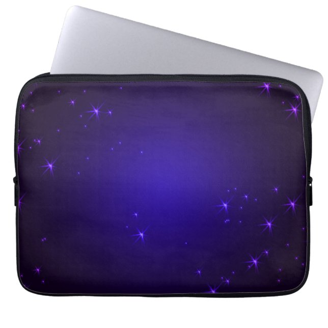 Housse Pour Ordinateur Portable Étoiles violettes (Devant)