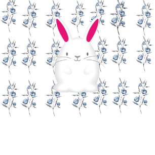 Housse Pour Ordinateur Portable étui lapin blanc