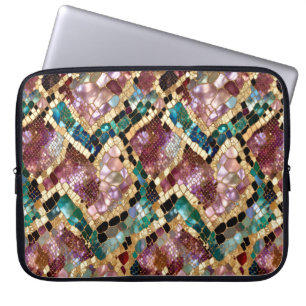 Housse Pour Ordinateur Portable Étui luxe pour ordinateur portable en marbre à mot