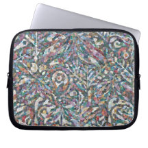 Étui pour ordinateur portable à motif mosaïque abs