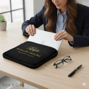 Housse Pour Ordinateur Portable Étui pour ordinateur portable avec nom personnalis