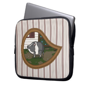 Housse Pour Ordinateur Portable Étui pour ordinateur portable Basil le cochon
