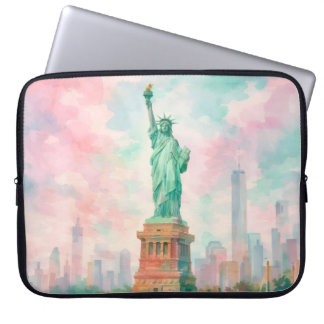 Housse Pour Ordinateur Portable Étui pour ordinateur portable NYC - NYC aquarelle
