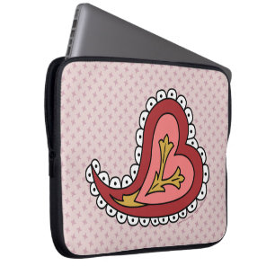 Housse Pour Ordinateur Portable Étui pour ordinateur portable Paisley Heart