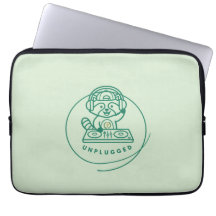 Étui pour ordinateur portable Retro DJ Raccoon Unp