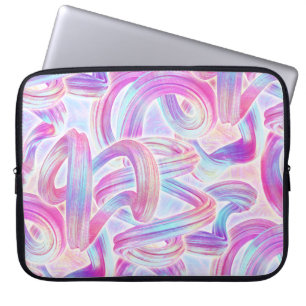 Housse Pour Ordinateur Portable eurobeat holorave - rose et bleu :