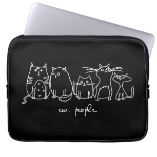 Housse Pour Ordinateur Portable Ew, Les Gens Drôle Amoureux de les chats Meowy