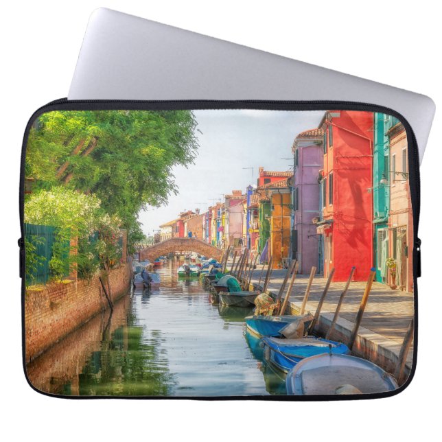 Housse Pour Ordinateur Portable Explorez le charme vibrant de Burano (Devant)