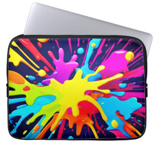 Housse Pour Ordinateur Portable Explosion de peinture radiante