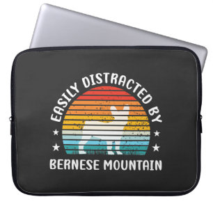 Housse Pour Ordinateur Portable Facilement distrait par Bernese Mountain dog, Bern