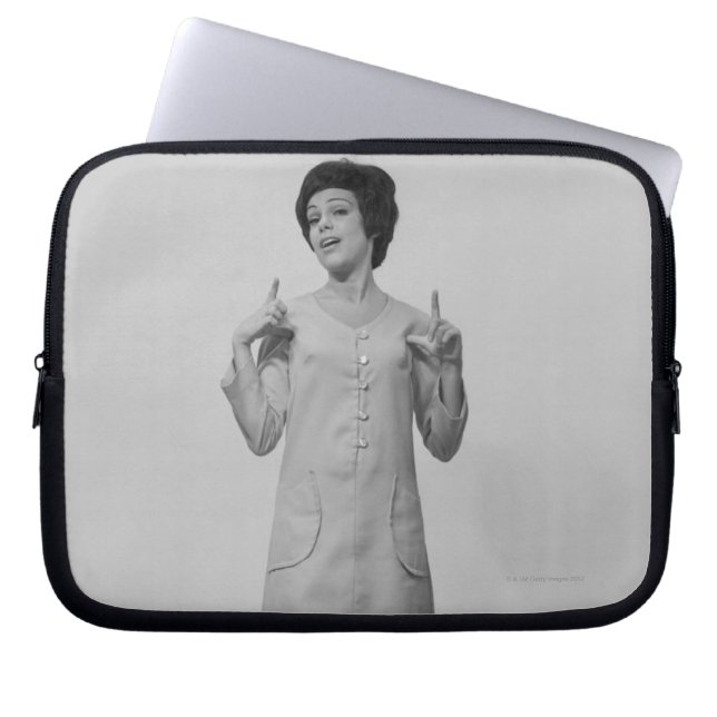 Housse Pour Ordinateur Portable Faire des gestes de femme (Devant)