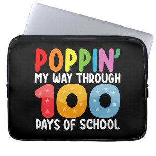 Housse Pour Ordinateur Portable Faisant mon chemin à travers 100 jours d'école en 