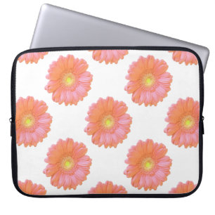 Housse Pour Ordinateur Portable Faisée de gerbera orange