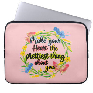 Housse Pour Ordinateur Portable Faites De Votre Coeur La Chose La Plus Belle De Vo