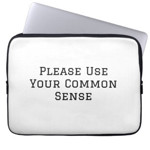 Housse Pour Ordinateur Portable Faites Preuve De Bon Sens