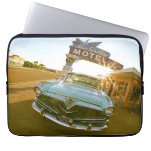 Housse Pour Ordinateur Portable Fameux motel Blue Swallow sur la route 66
