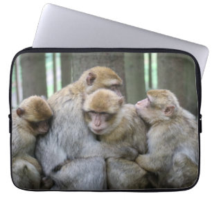 Housse Pour Ordinateur Portable Famille Cute Ape Photo Hug