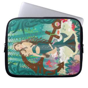 Housse Pour Ordinateur Portable Famille de sirènes (brunes)