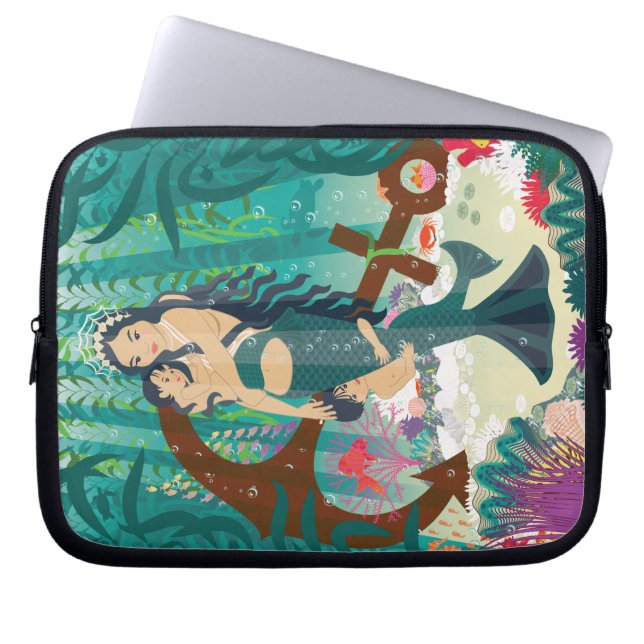 Housse Pour Ordinateur Portable Famille Mermaid (Devant)