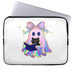 Housse Pour Ordinateur Portable fantôme d'Iridescente avec un livre et une classe