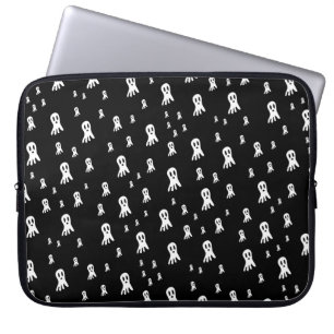 Housse Pour Ordinateur Portable Fantômes d'Halloween foncé