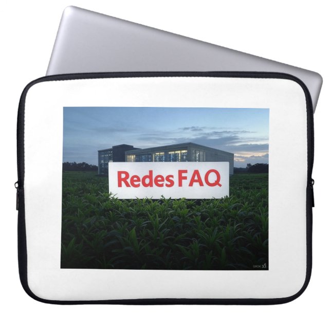 Housse Pour Ordinateur Portable FAQ sur les réseaux (Devant)