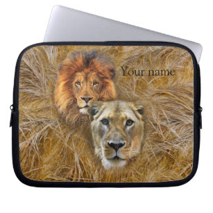 Housse Pour Ordinateur Portable Faune - Lion & Lioness