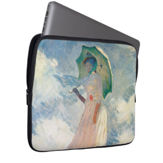 Housse Pour Ordinateur Portable Femme avec Parasol Claude Monet Art Vintage