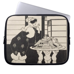 Housse Pour Ordinateur Portable Femme dans une librairie, conception pour "un