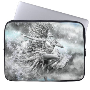 Housse Pour Ordinateur Portable Femme dansant dans les nuages - Sentiment - Peintu