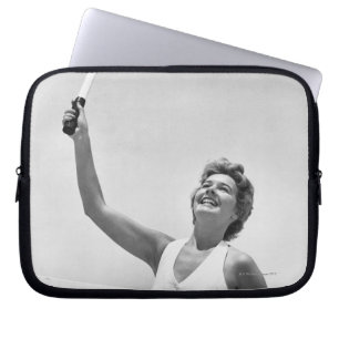 Housse Pour Ordinateur Portable Femme jouant au tennis 2