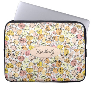 Housse Pour Ordinateur Portable femme pastel jaune