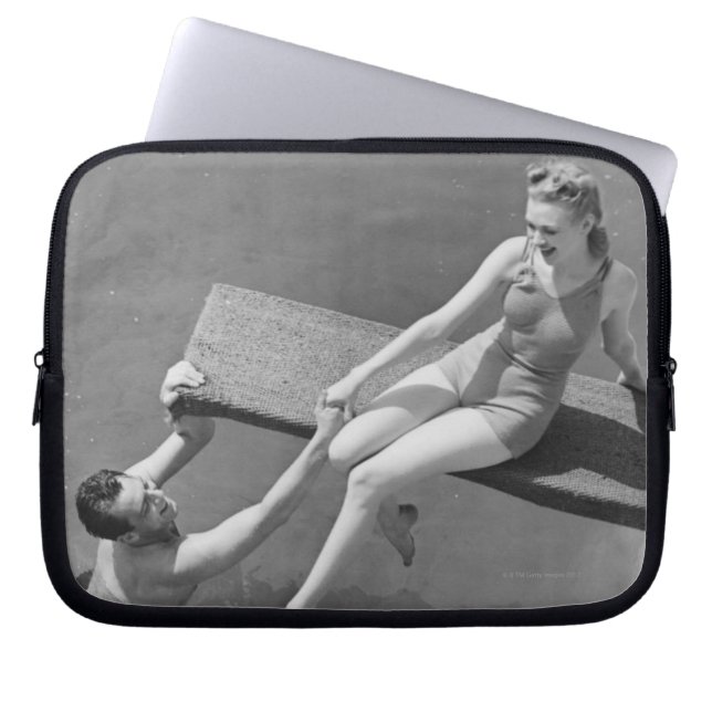 Housse Pour Ordinateur Portable Femme sur le conseil de plongée (Devant)