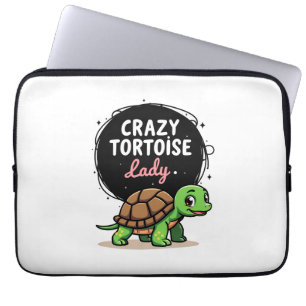 Housse Pour Ordinateur Portable Femme Tortue Dame Tortues Folle Maman Tortues (2)