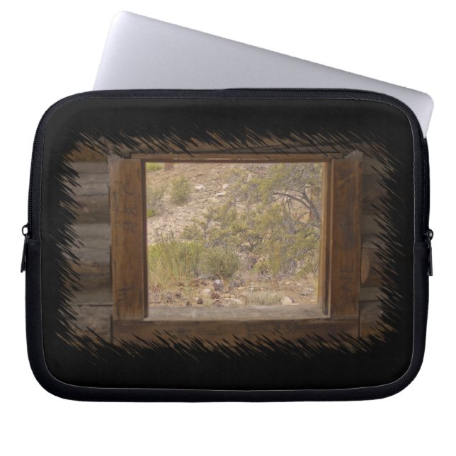 Housse Pour Ordinateur Portable Fenêtre Cabine de journal (Devant)
