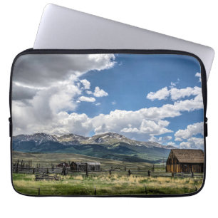 Housse Pour Ordinateur Portable Fermes Ferme au-dessous des montagnes du Colorad