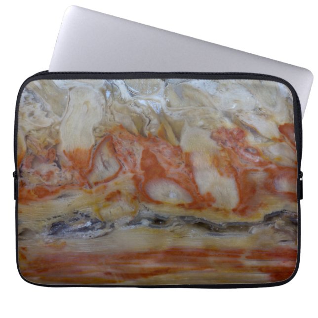 Housse Pour Ordinateur Portable Fermeture Du Bois Petrifié (Devant)