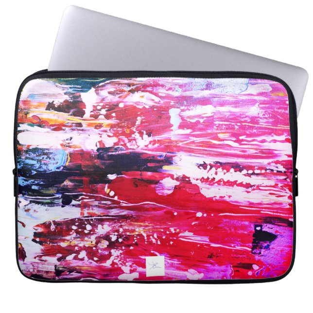 Housse Pour Ordinateur Portable Festivité variation rose (Devant)
