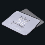 Housse Pour Ordinateur Portable Fête de 50 ans en or<br><div class="desc">Célébrez votre 50e anniversaire en style avec ce design chic,  élégant 50 et fabuleux anniversaire. Un design moderne avec du texte de script et des graphismes en gras. Modifiez la couleur pour la customiser. Partie d'une collection.</div>