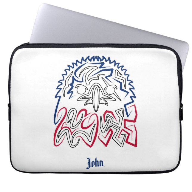 Housse Pour Ordinateur Portable Fête de l'Indépendance Aigle américain (Devant)