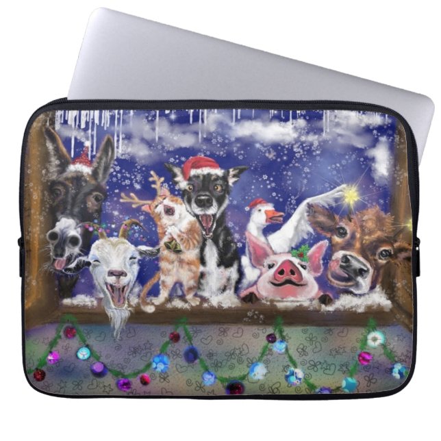 Housse Pour Ordinateur Portable Fête des animaux (Devant)