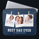 Housse Pour Ordinateur Portable Fête des pères | Collage photo Best Dad Ever 3<br><div class="desc">Téléchargez vos photos préférées et ajoutez vos noms pour faire votre propre cadeau de fête des pères personnalisée unique.</div>